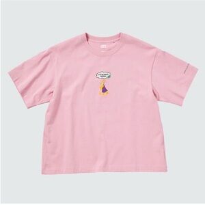 Uniqlo Disney Tangled Rapunzel & Pascal Lavender Purple Crop Graphic Top XS